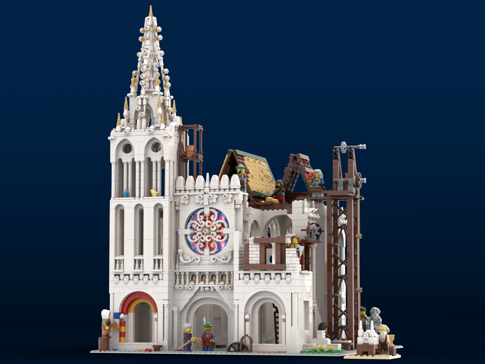 Cathedral 10セット Creator Expert Cathedral Notre Dame Bricks Toy Set